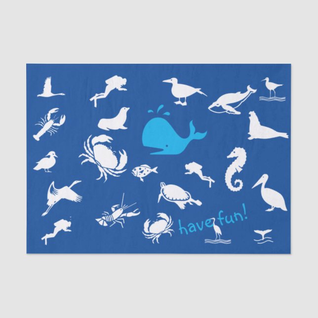 Papel De Seda Beach Fun   (Anverso)