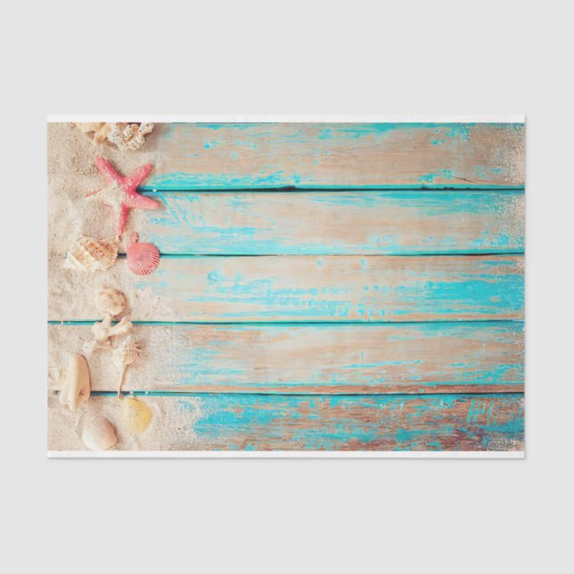 Papel De Seda Beach Hut Shelfish (Anverso)