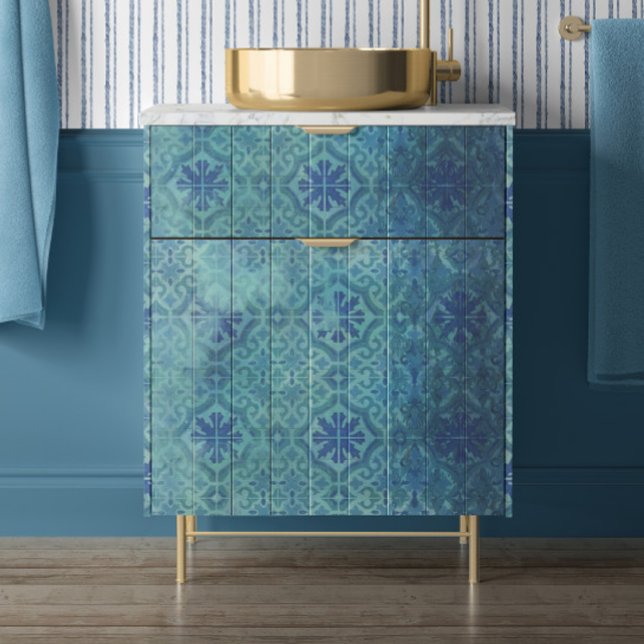 Papel De Seda Beach Sea Shore Wood Navy Blue Tile Decoupage (Subido por el creador)