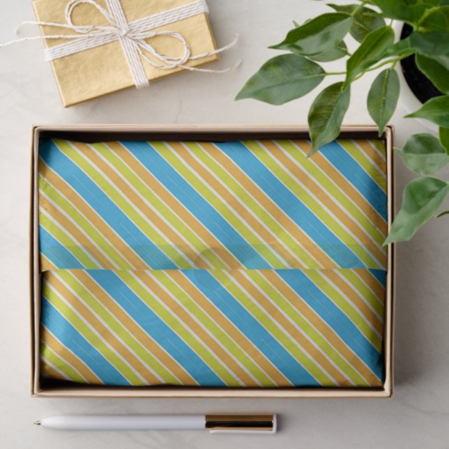 Papel De Seda Beach Stripes (Regalo )