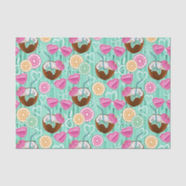 Papel De Seda Beach Summer Pattern 