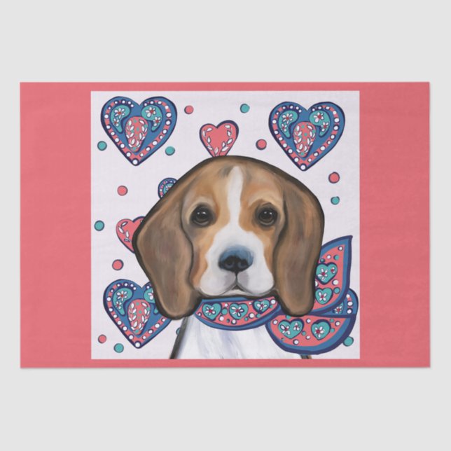 Papel De Seda Beagle (Anverso)