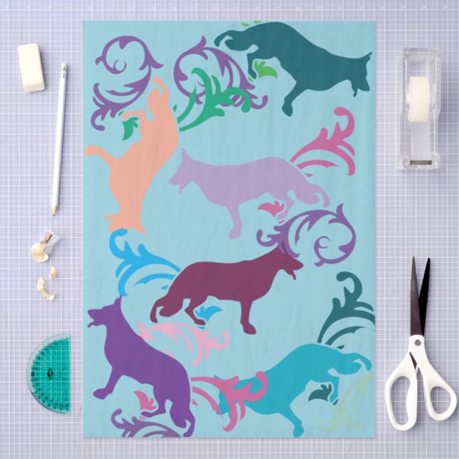 Papel De Seda Beagle Buena Suerte  (Artesanía)