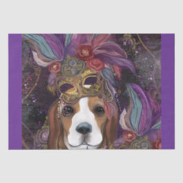 PAPEL DE SEDA BEAGLE DE MARDI GRAS