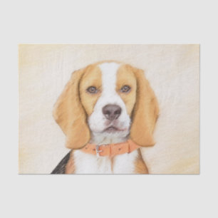 Papel De Seda Beagle Hound Dog Pintura original de animales