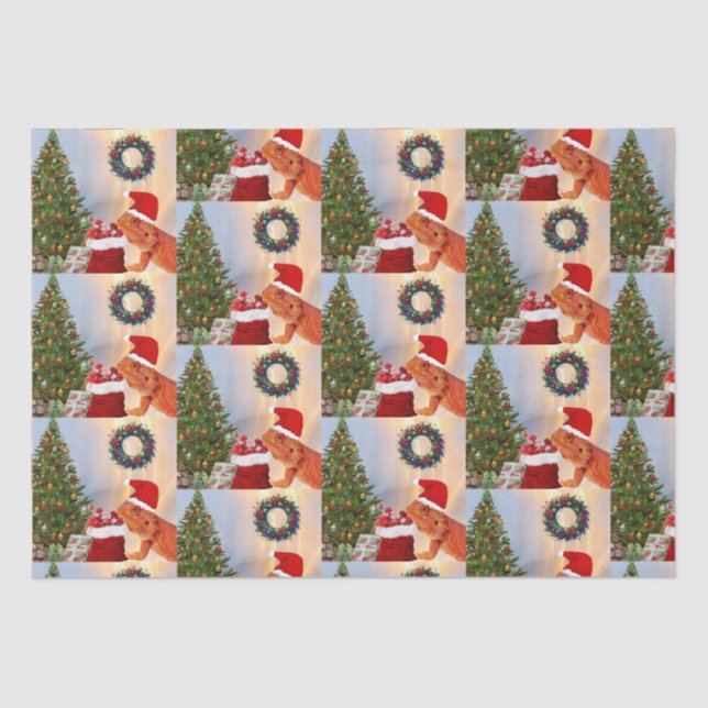 Papel De Seda Beardie-Claus - Dragon Bearded Santa (Anverso)