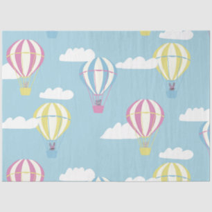 Papel De Seda Bears & Rabbit Hot Air Balloon Day Out