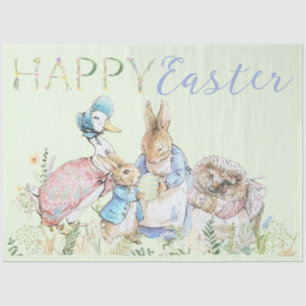 Papel De Seda Beatrix Potter Peter el tejido de Pascua de Conejo