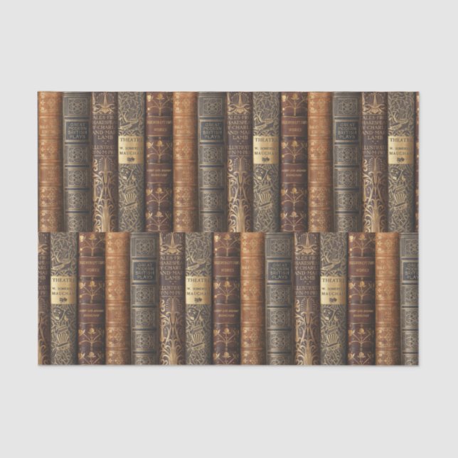 Papel De Seda Beautiful Book Spines (Theatre) (Anverso)