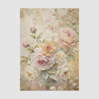 Papel De Seda Beautiful Boquet of Pastel Flowers Background