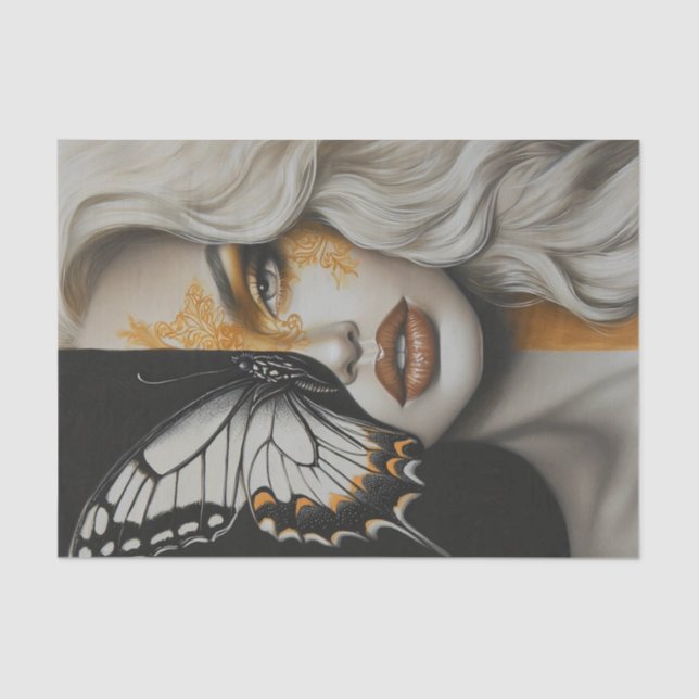 Papel De Seda Beauty and Butterflies Blonde Edition25 (Anverso)