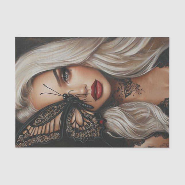 Papel De Seda Beauty and Butterflies Blonde Edition26 (Anverso)