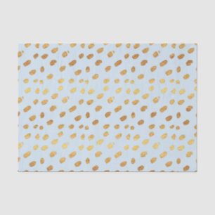 Papel De Seda Bebé azul y dorado