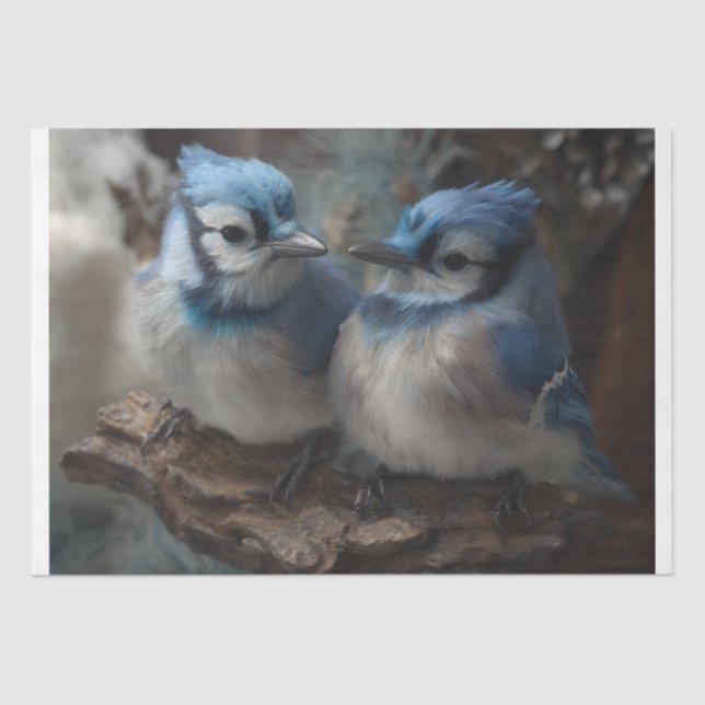 Papel De Seda Bebé Blue Jays (Anverso)