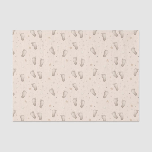 Papel De Seda Bebé Desconchado Ducha Beige (Anverso)