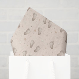 Papel De Seda Bebé Desconchado Ducha Beige