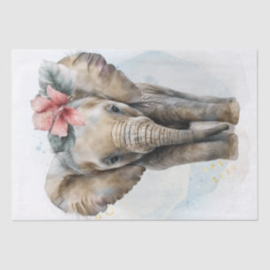 Papel De Seda Bebé elefante lindo