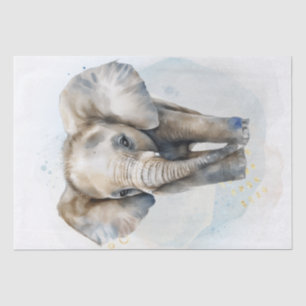 Papel De Seda Bebé elefante lindo