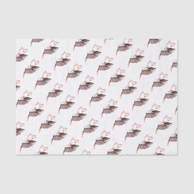 Papel De Seda Bebé en la cigüeña (Anverso)