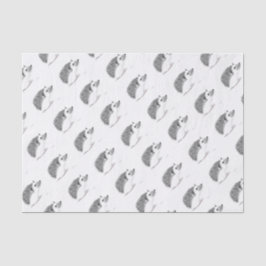 Papel De Seda Bebé hedgehog animal acuarela Niños patrón negro