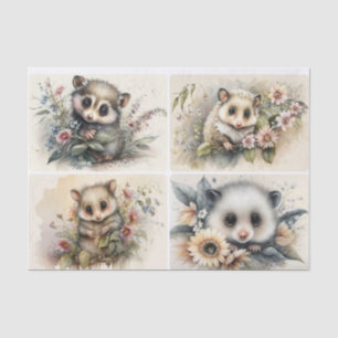 Papel De Seda Bebé Opossums