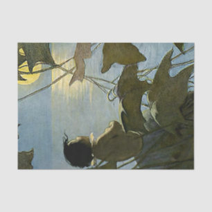 Papel De Seda “Bebé y la Luna” de Jessie Willcox Smith