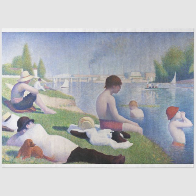 Papel De Seda Bebés en Asnieres, Seurat (Anverso)