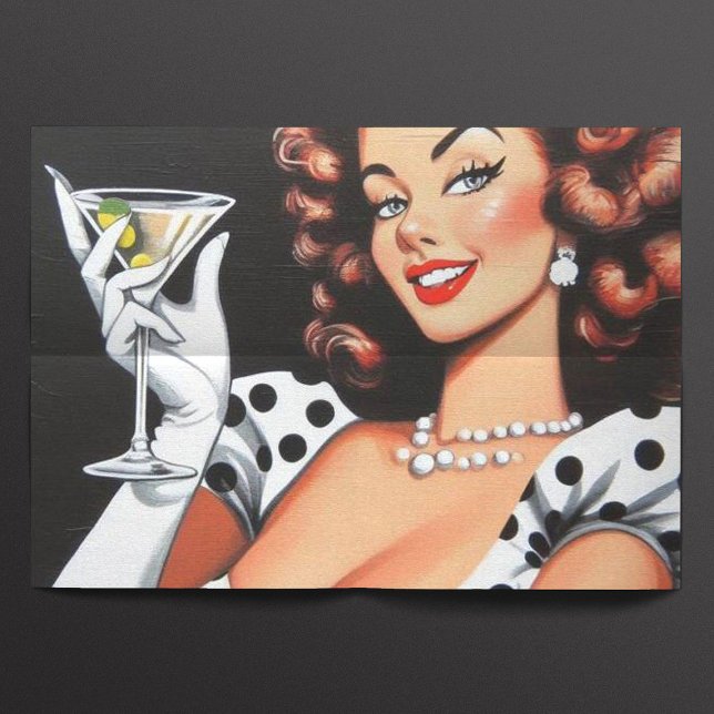 Papel De Seda Bebida de belleza Pin Up (Subido por el creador)