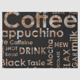 Papel De Seda Bebida hermosa de la cocina de Cappucino del café