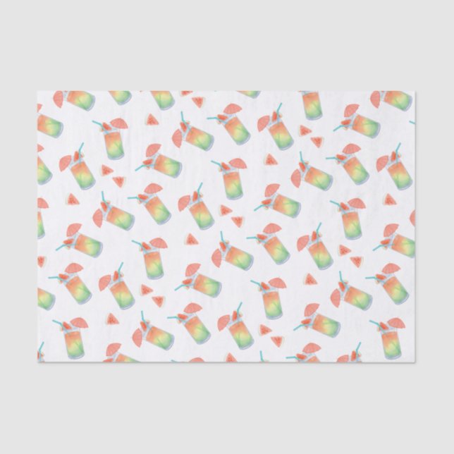 Papel De Seda Bebidas de verano (Anverso)