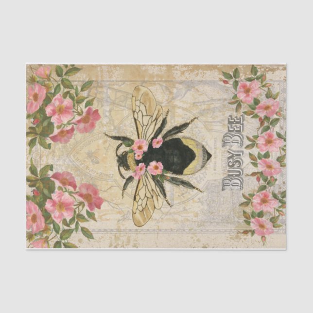 Papel De Seda Bee de primavera (Anverso)