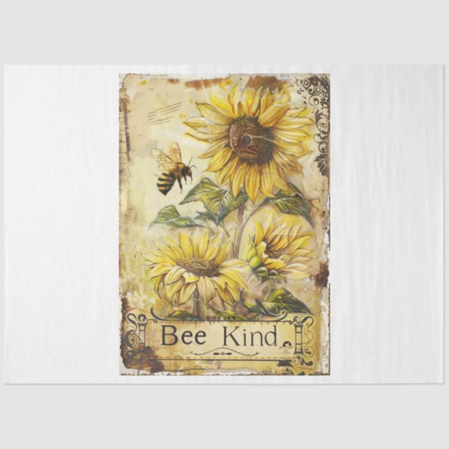 Papel De Seda Bee Kind (Anverso)