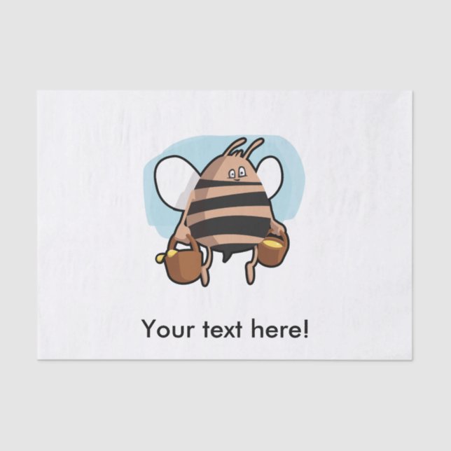 Papel De Seda Bee personalizado (Anverso)