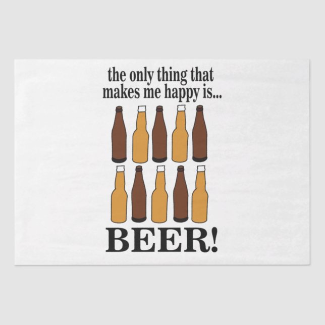 Papel De Seda Beer Bottle Funny Beer (Anverso)