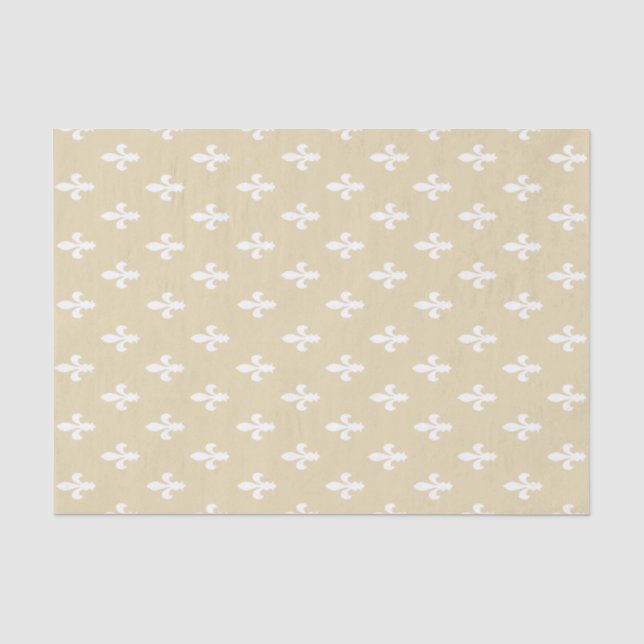 Papel De Seda Beeswax Victorian Fleur de Lys (Anverso)
