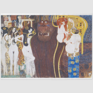 Papel De Seda Beethoven Frieze (detalle), Gustav Klimt