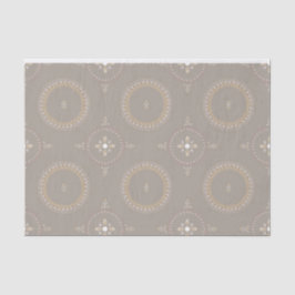 Papel De Seda Beige Latte Elegant Ornamental Floral