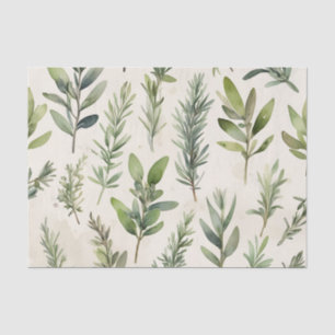 Papel De Seda Beige pálido con hierba verde suave