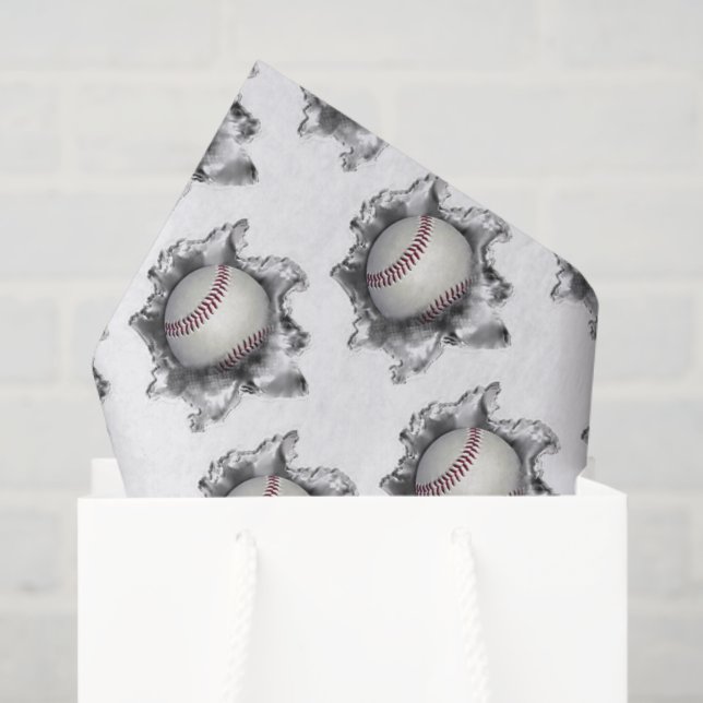 Papel De Seda Béisbol (Bolsa de regalo)