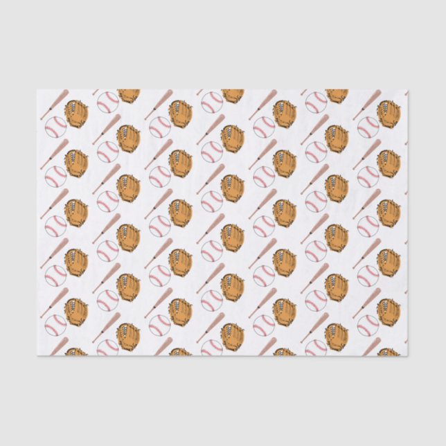 Papel De Seda Béisbol Deporte Pequeño Rookboy Baby Shower (Anverso)