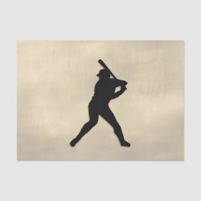 Papel De Seda Béisbol lista de bateo (Anverso)
