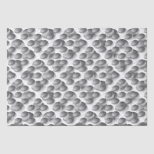 Papel De Seda Béisbol Negro y Blanco