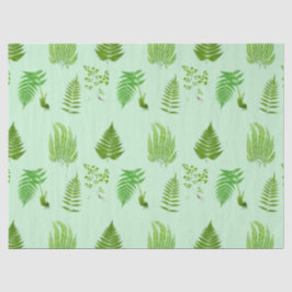 Papel De Seda Bellas pinturas de helechos de época