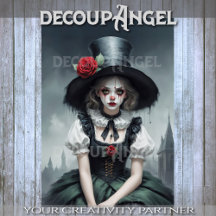 Belle of the Masquerade Decoupage