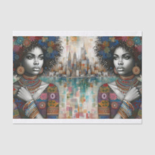 Papel De Seda Belleza afroamericana