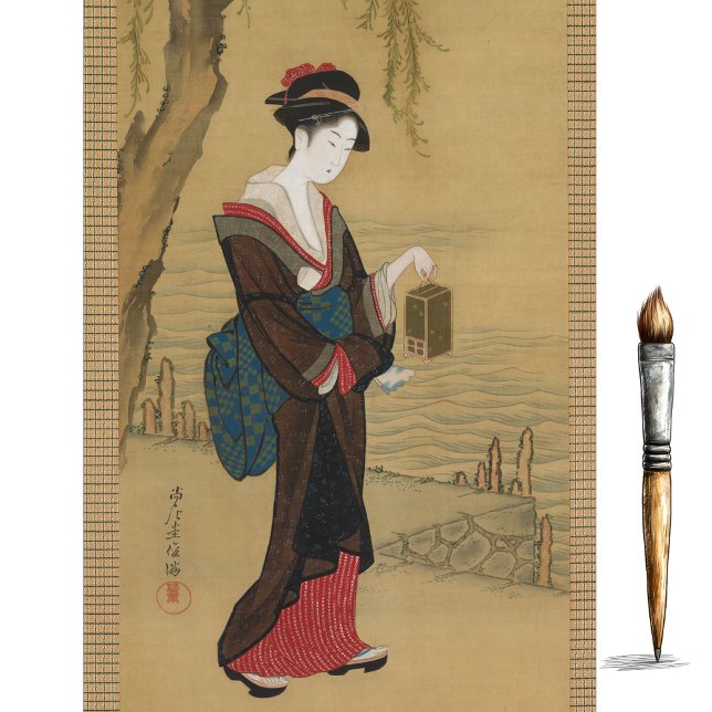 Papel De Seda Belleza con luciérnagas por Kubo Shunman (Subido por el creador)