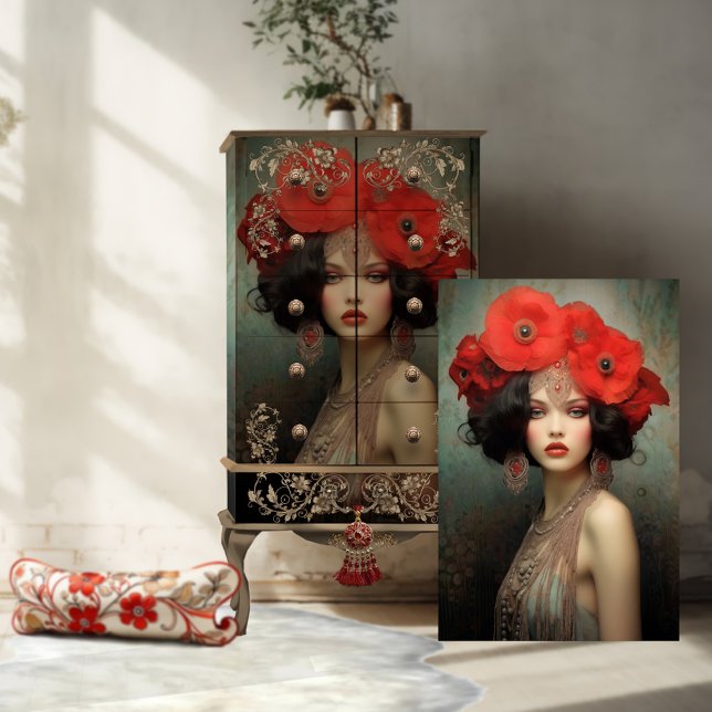 Papel De Seda Belleza de Flapper de los años 20, Arte de Retrato (Subido por el creador)