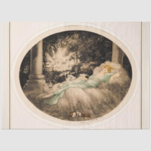 Papel De Seda Belleza durmiente de Louis Icart