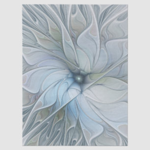 Papel De Seda Belleza elegante arte abstracto fractal flor moder
