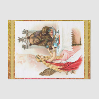 Papel De Seda Belleza En Rosa Y La Bestia